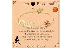 Miss Chipmunk Fußball Infinity Armbänder für Mädchen Frauen, 14K Gold vergoldet Sport Zubehör Geburtstag Weihnachten Schmuck Geschenke für Frauen Mom Teen Girls