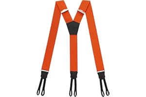 PIERROT Bretelles à Boutons Homme Larges Premium Made in France - Taille Unique Ajustable - Elastique Renforcé et Finitions en Cuir - Garantie à vie