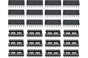ZEBULON 12 Stück PT2399 Echo Delay IC Chips inklusive 12 Stück 16-pin DIP Mikrochip IC Sockel