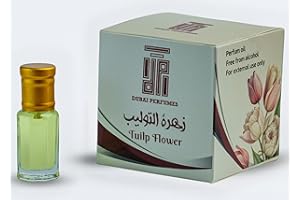 AliMal® Olio profumato Premium Tuilp Flower | Oli essenziali, puri e analcolici | Profumo arabo per uomo e donna | Essenza profumata profumata, olio profumato, profumo, unisex, delicato sulla pelle, 6