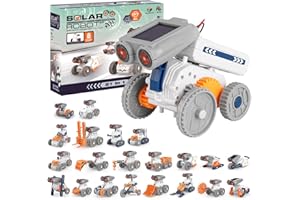 INDRNIF 21-in-1 Solar Roboter Spielzeug ab 8 Jahre, Roboter Spielzeug Kit DIY Bauspielzeug Experimente Bausatz,Solar und Batteriebetriebener,Lernspielzeug Kinder Geschenk für Jungen Mädchen ab 8 9 10+
