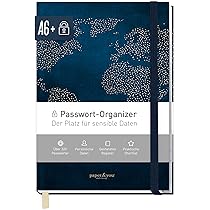 paper&you® Passwortbuch A6 mit Register A-Z Minty Leaves für 320 Zugangsdaten, Passwort-Manager klein, Passwort Buch deutsch - nachhaltig & klimafreundlich paper&you® Passwortbuch A6 mit Register A-Z Minty Leaves für 320 Zugangsdaten, Passwort-Manager klein, Passwort Buch deutsch - nachhaltig & klimafreundlich