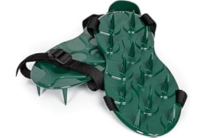 ETREE E-Tree Lawn Spike Aerator Shoes Garden Grass Aerators Adjustable Straps Manufactured in the UK