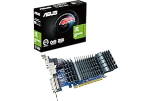 ‎ASUS ASUS GeForce GT 710 2GB GDDR5 EVO Low-Profile Grafikkarte (Nvidia GeForce GT710, für leise HTPC-Aufbauten, Unterstützt 3 Monitore, PCIe 2.0, HDMI 1.4b, GT710-SL-2GD5-BRK-EVO)