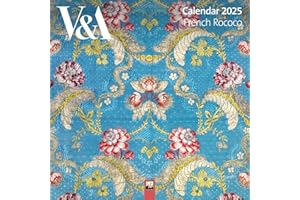 FLAME TREE GIFT V&A: French Rococo Wall Calendar 2025 (Art Calendar)