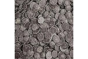CHOCODIC Pistoles de chocolat Noir, Lait, Lait-Caramel ou Blanc de qualité professionnelle pour préparation maison, patisserie, gâteau, fontaines de chocolat (400g, Chocolat Noir)