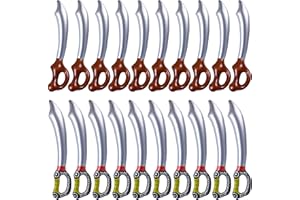 Haconba 20 Pieces Inflatable Pirate Swords Inflatable Swords Inflated Knife for Halloween Cosplay Birthday Swimming Pool Pirate Theme Party Supplies