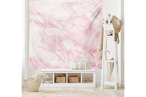 ABAKUHAUS Marmo Tappeto da Parete e Copriletto, Morbido Struttura del Granito, per la Camera da Letto, 230 x 140 cm, Rosa Pallido