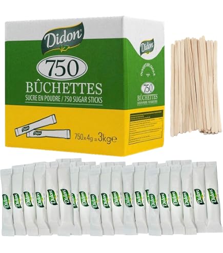 Caramont 400 Pappbecher 7 Oz Mit Holz-Rührstäbchen – Hitzebeständig, Umweltfreundlich Für Kaffee & Tee