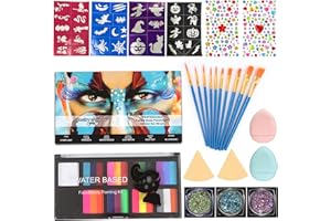 QZLSAYSL Truccabimbi Trucchi Bambina Colori ，20 Colori per La Pittura del Corpo, per La Pittura del Viso dei Bambini, Adatto per Halloween, Martedì Grasso e Natale