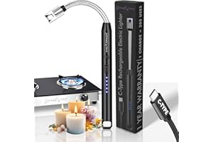 Rechargeable Electric Gas Lighter for Kitchen, Lighter for Gas Stove, Candles, Pooja, 1 Year Warranty, C-Type USB, Kitchen To