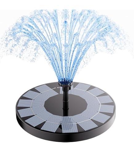 matches21 HOME & HOBBY XXL fontein op zonne-energie voor buiten, grote schaal van 60 cm, grijs, als tuinfontein, springfontein