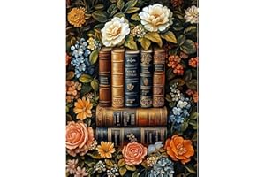 KEYIFA Books Paint by Numbers for Adults, Colorful Flowers Painting by Number Canvas Kits with Acrylic Paint Brushes, DIY Craft Oil Painting Art Kits for Adults, Home Wall Decor 30x40cm