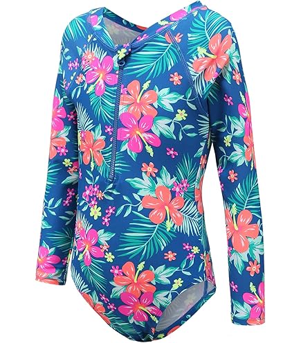 Speedo Long Sleeve Swimsuit Girls