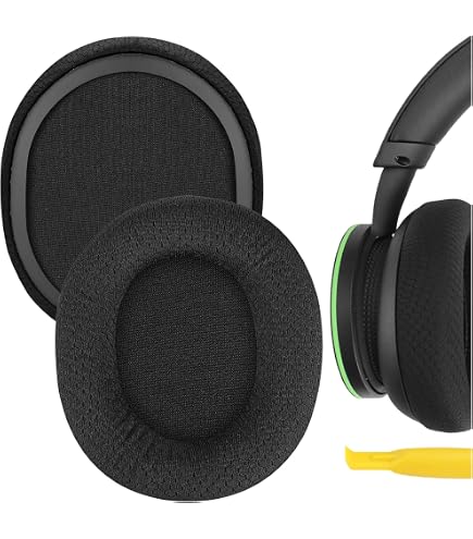 Coussinets D'oreille De Rechange Pour Microsoft Surface Casque 1 Et 2 - Tissu Gris, Mousse Mémoire De Forme - 8