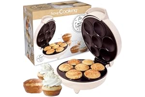 ScrapCooking - Macchina per Cupcakes & Muffins - Mini Cupcakes Factory - Dispositivo per creare i suoi muffin in in 5 minuti - Regalo Pasticceria Cucina - Ricetta Inclusa - 3892, Bianco