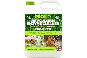 Pro-Kleen ProBio Artificial Grass Cleaner Probiotic Based Deodoriser Odour Eliminator 5L Non-Toxic Cruelty-free Pet Friendly. Fresh Cut Grass fragrance. Naturally derived Probiotic Cleaning