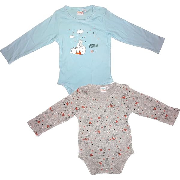 Disney Hosen 2er Pack – Mickey Maus & Winnie Puuh Motive, 100% Baumwolle, Waschbar Bis 40°C