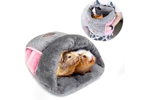 RANYPET Cuccia Criceto Coccole Caldo Cuccia Coniglio Nano, Casetta Porcellino D'india per Piccoli Animali Scoiattolo Cincillà Coniglio Riccio Criceti Accessori Gabbia