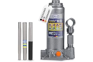 ‎ALCA alca® Hydraulischer Wagenheber 3t I Stempelheber & Unterstellheber aus Stahl I für Auto, Motorrad, PKW & Werkstatt I Hubhöhe 195-380 mm I TÜV-Zertifiziert & GS-Geprüft