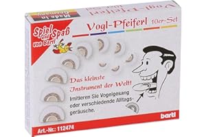 Bartl Vogl-Pfeiferl, Vogelfpeifen Pfeifen wie eine Nachtigall | Nostalgisches Instrument (10er Set)