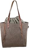anges BAGS Women's Canvas Shoulder Bag (Brown, 10 x 40 x 29 cm)