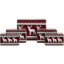 MiraHome Keksdosen 4er Set Transparent - 2,5L Mit Weihnachtsdesign