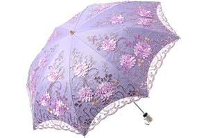 LCY Parasol Umbrella, Umbrella UV Protection, Women's Lace Parasol Bridal Umbrella Pocket Umbrella
