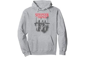 Stranger Things Silhouette Forest Logo Sweat à Capuche