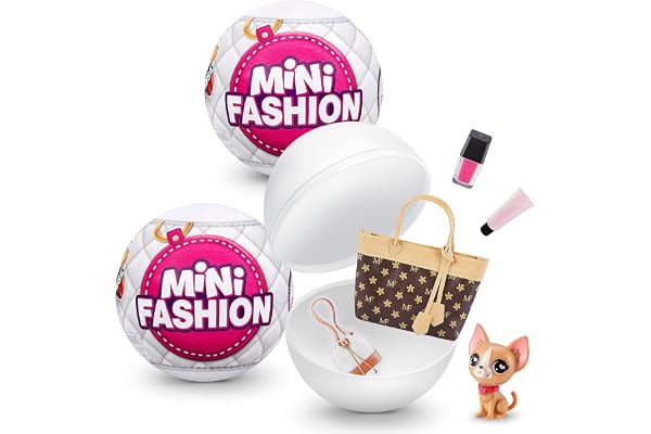 5 Surprise Mini Fashion - Sacs et Accessoires de Mode en Tissu véritableà Collectionner (Pack de 2)