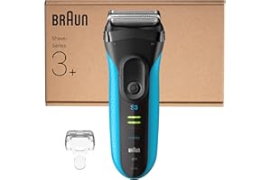 Braun Rasoir Electrique Homme Series 3 ProSkin 3040s Noir-Bleu, Avec Tondeuse De Précision Pour Sculpter Les Moustaches Et Micro-Peigne Pour Rasage Efficace, Même A Raser Les Barbes De 3 Jours