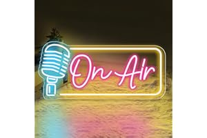 DAKABUKA ON AIR - Targa al neon con luci notturne a LED, alimentate tramite USB, per camere, bar, pub, negozi, club, registrazioni, giocatori, grotta da uomo, casa, feste, decorazioni da parete