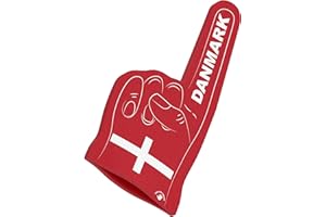 ‎HIGH FIVE FINGERS HIGH FIVE FINGERS Weltmeisterschaft Europameisterschaft Flagge Fanartikel | Schaumstoff Hand für Spiele, Stadion, Events | One Size | 44 x 22 x 2,5 cm