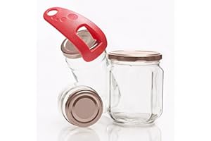 Priot Lifty Glasöffner | Jar Opener | Deckelsiegel-Releaser für schwache Hände, Kinder, Senioren, Menschen mit Arthritis, Küchenhilfe, um leichtes Glas Deckel zu öffnen- Rot