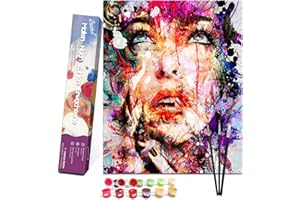 Bougimal Malen Nach Zahlen Erwachsene, DIY Handgemalt Ölgemälde Kits auf Leinwand Geschenk für Frauen Mama Tochter Weihnachten Geburtstag Home Haus Deko - Ohne Rahmen 40 * 50 cm