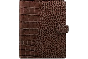 Filofax Organiseur 26017 Croc A5 Classic, couleur marron (châtaigne)