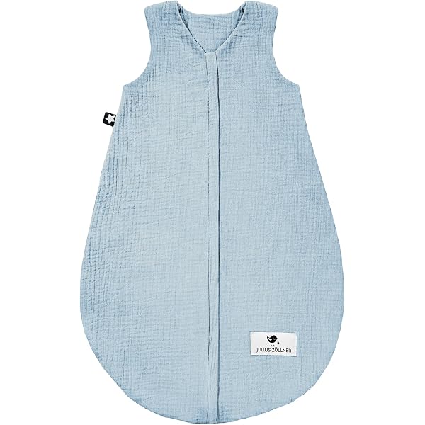 MAKIAN Baby Sommerschlafsack Musselin – Leichter Schlafsack aus 100% Baumwolle – ärmellos, atmungsaktiv, TOG 1.0 – ÖkoTex Standard 100 – Frühling & Sommer Baby