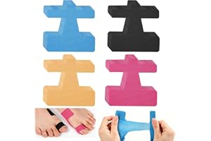 80 stycken Hallux Valgus kinesisk tejp förskuren, ventilerande latexfri | Elastisk sporttejp för tå och fot, hallux tejp vid baltå, hallux valgus bandage för män och kvinnor
