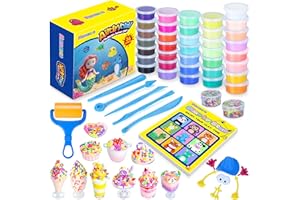 MAMAECO Argilla asciutta ad Aria 36 Colori Argilla Ultra Leggera Argilla da Modellare Senza Cottura Pasta Modellabile Bambini Creta Regalo per Ragazzi e Ragazze dai 3 4 5 6 7 8+ Anni