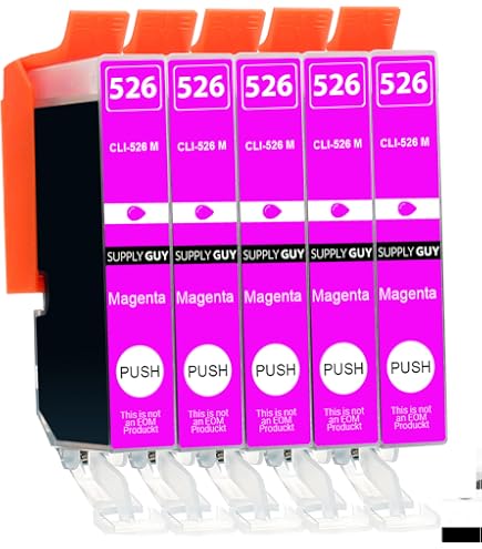 Lot De 4 Cartouches D'encre Jaune Compatibles Canon - Réf. CLI-526Y - 10.5 Ml - Pour PIXMA Série