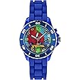 Spiderman Children's Quartz Watch with Multicolour Dial Analogue Display and Blue Rubber Strap SPD3415