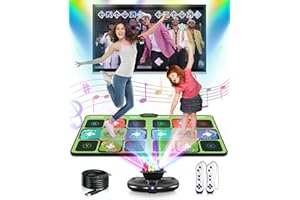 Acelufly Tappetino da Ballo per TV con Fotocamera HD, Tappetino da Ballo Doppio Utente con Controller Wireless, Tappetino da Ballo Antiscivolo per Bambini Adulti, Regalo per Ragazze Ragazzi (Verde)