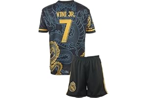 Amdrabola Madrid Vini Jr. #7 Drachen Fußball Kinder Trikot, Football Limitierte Auflage, Kommen Sie mit Shorts, Vinícius Júnior (4-13 Jahre)