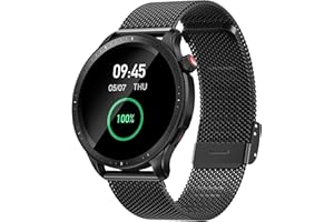 Hiseus Metalowa Bransoletka Kompatybilna z Amazfit GTR 4/GTR 3/GTR 3 PRO/2/2e, Bransoletka Wymienna z Siatki ze Stali Nierdzewnej Kompatybilna z Amazfit GTR 2/3/4/Stratos 3