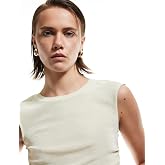 Slim Fit Drapeli Bisiklet Yaka Kolsuz Bluz