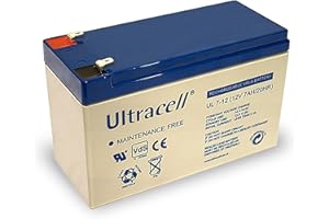 Wentronic Batterie au plomb Ultracell 12 V 7 Ah Faston 187-4,8 mm (Import Allemagne)
