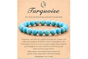 POWWA Stressabbau-Angst-Yoga-Armband, naturliches Kristallstein-Heilungsarmband, bringt Glucksbringer-Geschenk