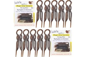 Good Hair Days Magic Grip Hair Pins 2 Packs of 10 (20 Pins) Tortoise 2 Pack