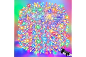 FFZZKJ Christmas Lights Outdoor with Timer 8 Modes Plug in 400 LED 131Ft/40M Fairy Lights Indoor Mains Powered Waterproof for Christmas Decorations, Bedroom, Gazebo, Garden, Multicoloured