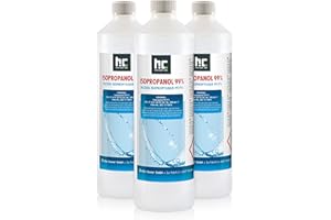 ‎HÖFER CHEMIE Isopropanol 99,9% IPA von Höfer Chemie frisch abgefüllt in handliche 1 L Flaschen - perfekt als Lösungsmittel und Fettlöser geeignet (3 x 1 L)